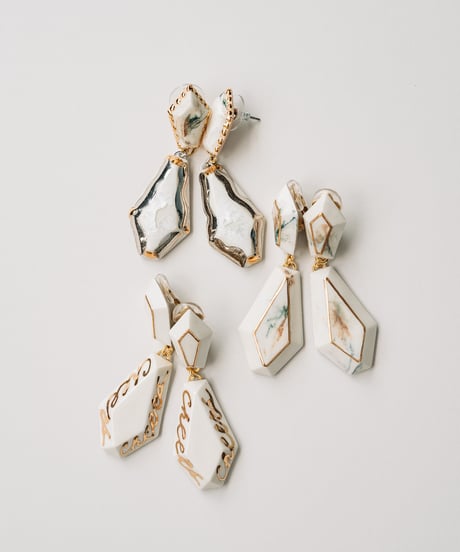 chasochimi ハート型ピアス チューリップ柄 チューリップエポピアス