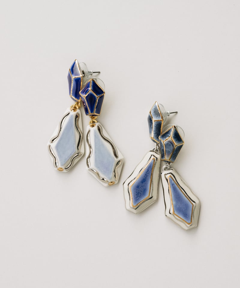 2連しずく型【ピアス】青系 A,B | chasochimi