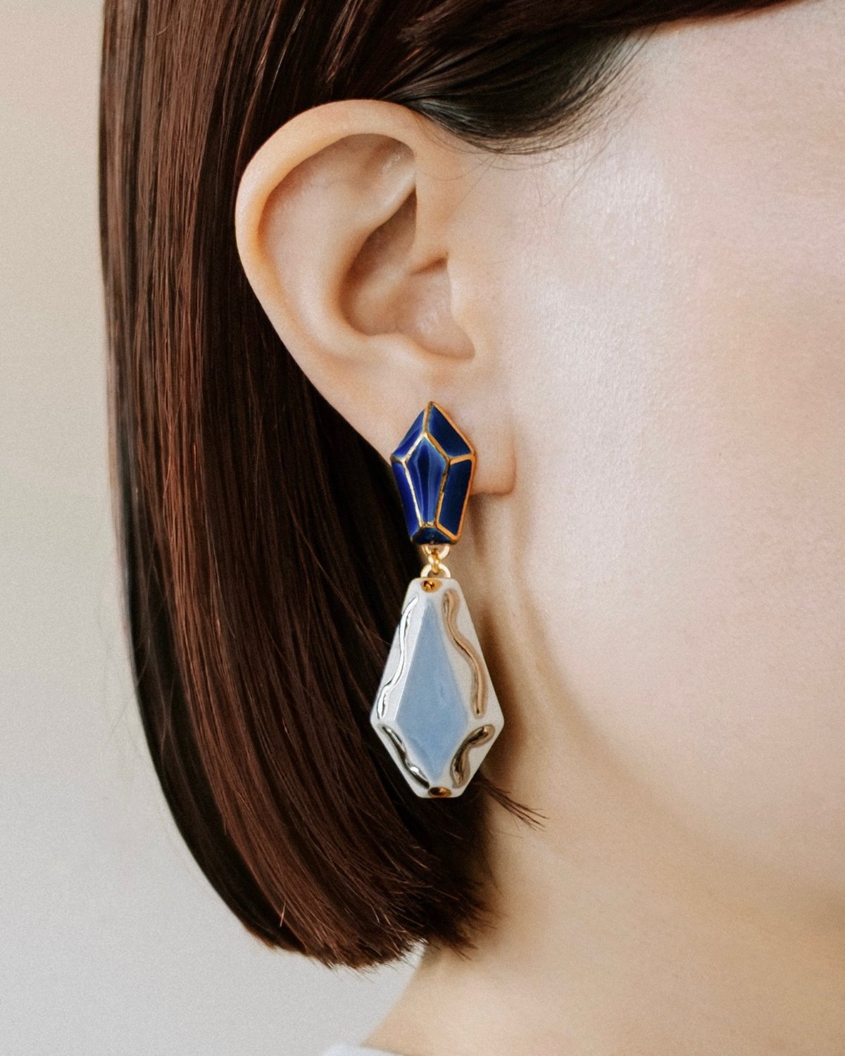 2連しずく型【ピアス】青系 A,B | chasochimi