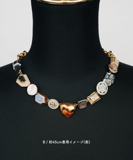 コラージュネックレス A,B