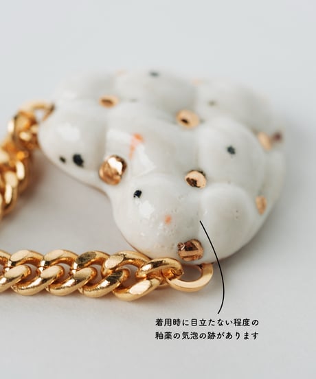 キルティングハートピアス a,b