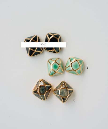 ランダムカットS【ピアス/イヤリング】b,c