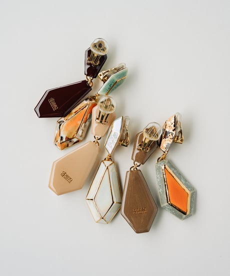 ２連しずく型【イヤリング】a~c
