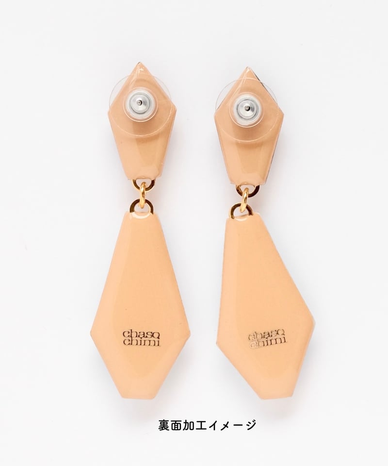 chaso chimi 二連しずく型パールコラージュピアス 2連しずく型【ピアス/イヤリング】a~d | chasochimi