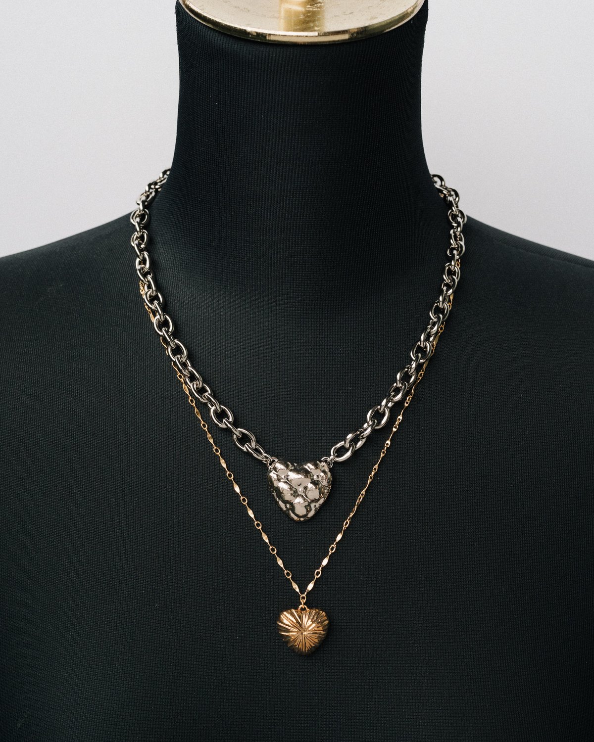 ハートモチーフネックレス ゴールド | chasochimi