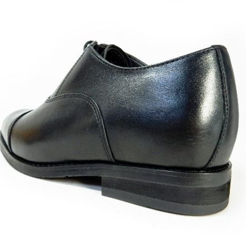 PARASHOE 本革 内羽根ストレートチップ シークレットヒールアップ