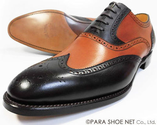 PARASHOE 本革底（レザーソール）ウィングチップ（コンビカラー