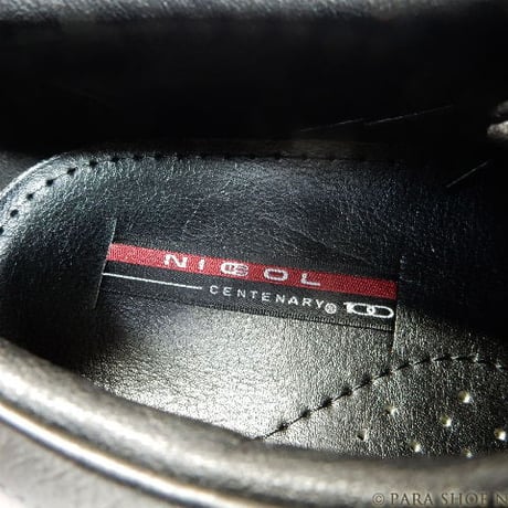 NICOL（ニコル）本革 軽量レザースニーカー ビジネスカジュアルシューズ 黒 ワイズ4E（EEEE）24.5～27.0cm【メンズ革靴・紳士靴・オフィスカジュアル・日本製】(NC-1603-BLK)