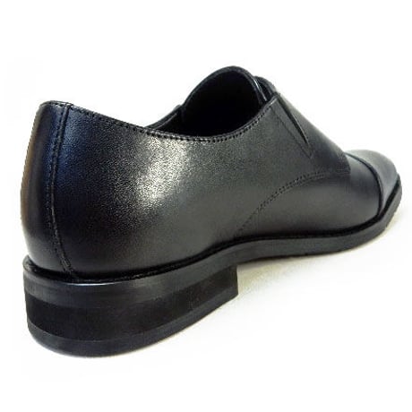 PARASHOE 本革 ダブルモンクストラップ ビジネスシューズ 黒 3E 22cm、22.5cm、23cm、23.5cm、24cm【小さいサイズ 革靴】（PS-1803-BLK）
