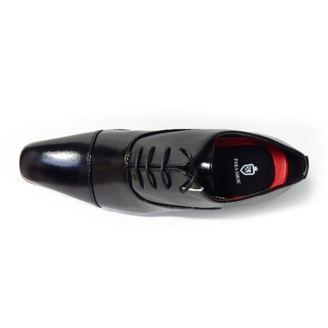 PARASHOE 内羽根ストレートチップ ビジネスシューズ 黒  23cm（23.0cm）23.5cm、24cm（24.0cm）【小さいサイズ紳士靴/PS11200-BLK】