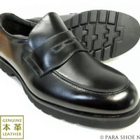 匠（TAKASHI）本革 ローファー ビジネスシューズ 幅広Gワイズ（6E）黒［革靴・大きいサイズ 27.5cm、28cm、28.5cm、29cm、30cm 有］(PTT25G-BLK)