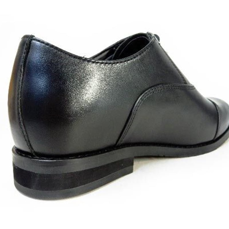 PARASHOE 本革 内羽根ストレートチップ シークレットヒールアップ