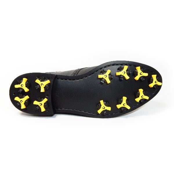 PARASHOE 本革 ハンドメイド クラシック ゴルフシューズ サドル 