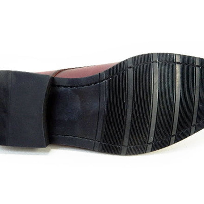 【定価約4万】Via ruce ヴィアルーチェ モンクストラップ 26.0 PARASHOE 本革 ダブルモンクストラップ ビジネスシューズ ワイン 3E