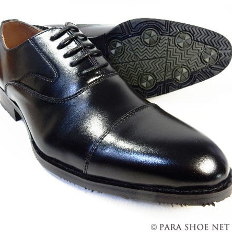 PARASHOE 内羽根ストレートチップ 防滑ビジネスシューズ 黒  23cm（23.0cm）23.5cm、24cm（24.0cm）【小さいサイズ紳士靴/PS11210-BLK】