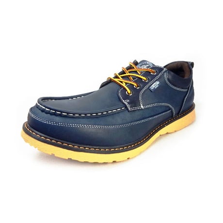 ALPHA CUBIC jeans Uモカ カジュアルシューズ ネイビー（紺）ワイズ3E（EEE）28cm、29cm、30cm【大きいサイズ（ビッグサイズ）メンズ紳士靴】 (ACJ0410-NV)