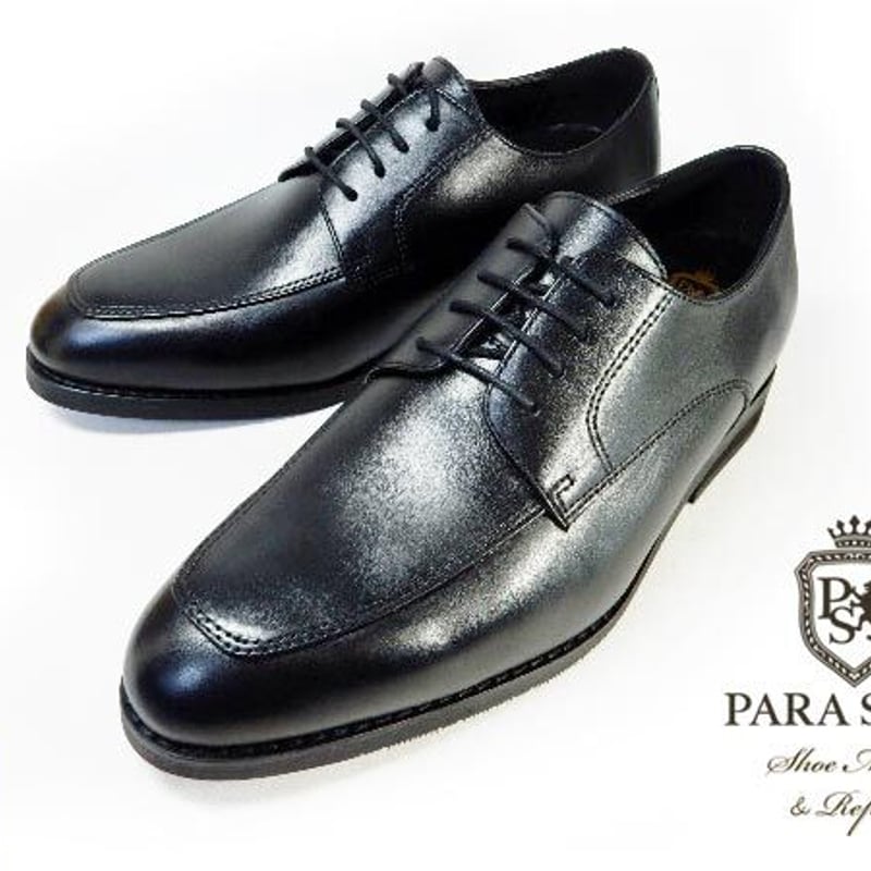 PARASHOE 本革 Uチップ シークレットヒールアップ（6cmアップ 
