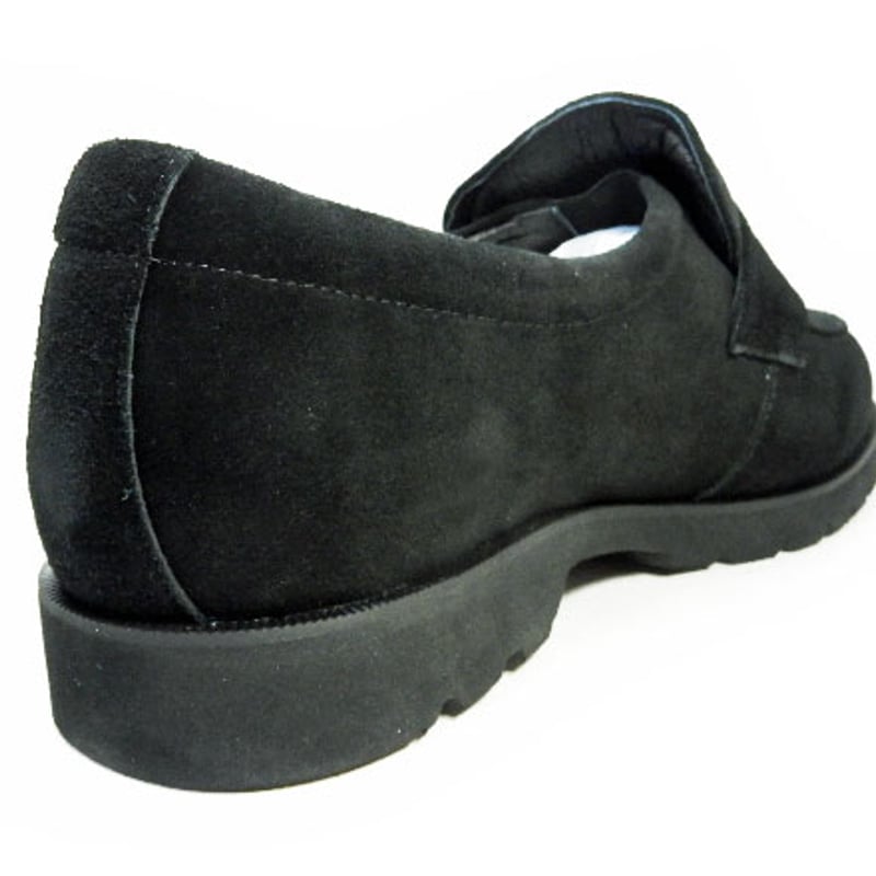 SHISHIKUI ブラック スエード ローファー 22.5 LOAFER / NAVY BLUE