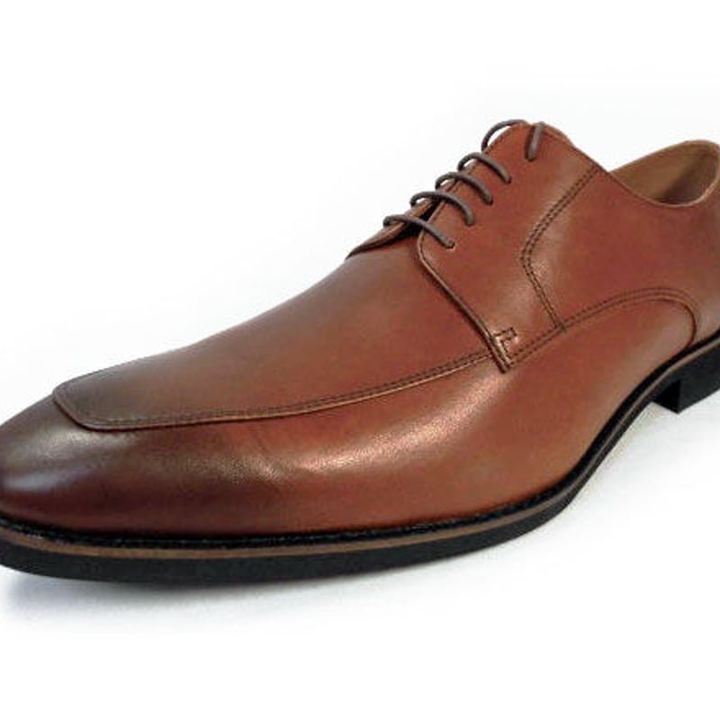 PARASHOE 本革 Uチップ ビジネスシューズ 茶色 4E 27.5cm、28cm、28.