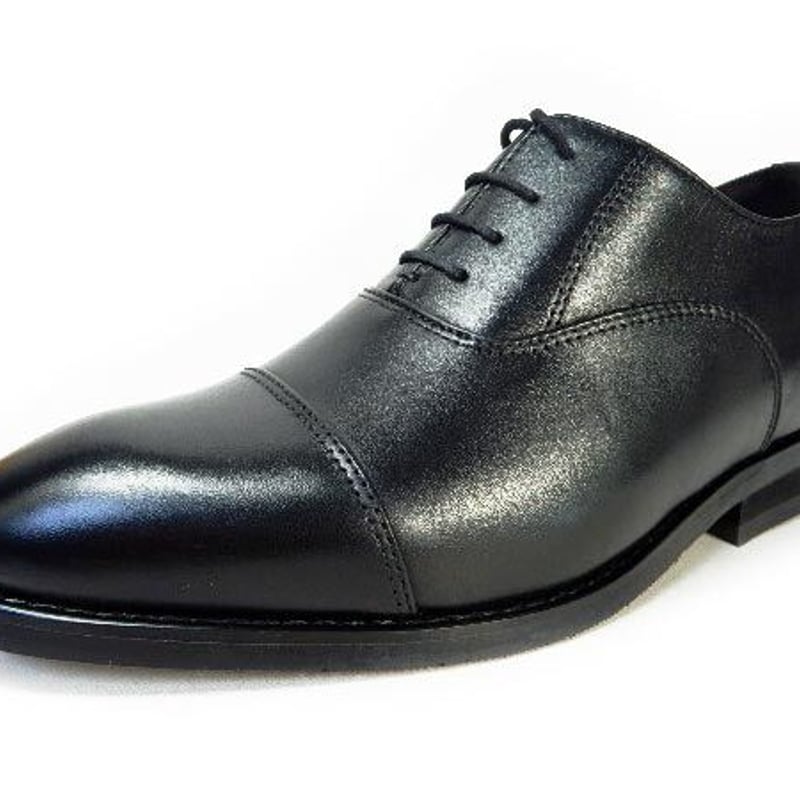 PARASHOE 本革 内羽根ストレートチップ シークレットヒールアップ