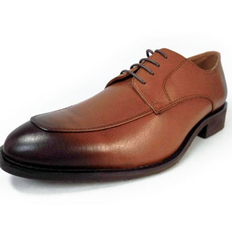 PARASHOE 本革 Uチップ ビジネスシューズ 茶色 3E 22cm、22.5cm、23cm、23.5cm、24cm【小さいサイズ 革靴】（PS-1802-BR）