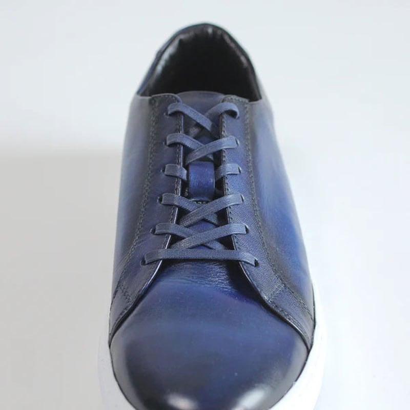 PARASHOE 本革 レースアップ レザースニーカー カジュアルシューズ 手