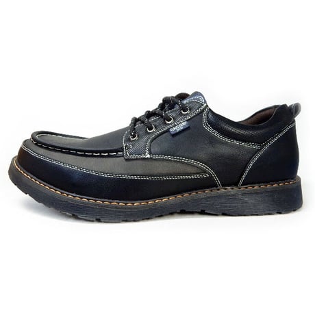 ALPHA CUBIC jeans Uモカ カジュアルシューズ ブラック（黒）ワイズ3E（EEE）28cm、29cm、30cm【大きいサイズ（ビッグサイズ）メンズ紳士靴】 (ACJ0410-BLK)