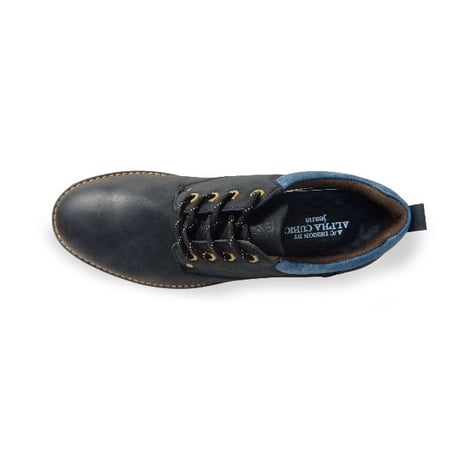 ALPHA CUBIC jeans プレーントゥ カジュアルシューズ 黒 ワイズ3E（EEE）28cm、29cm、30cm【大きいサイズ（ビッグサイズ）メンズ紳士靴】 (ACJ0400-BLK)
