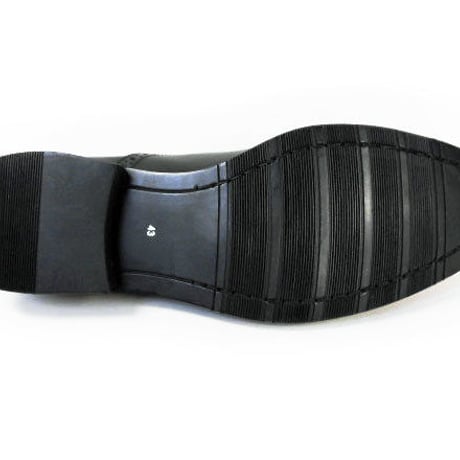 PARASHOE 本革 内羽根セミブローグ ビジネスシューズ 黒（ブラック）ワイズ2E（EE）～3E（EEE）【マッケイ製法・メンズ革靴・紳士靴】 (PS-13004-BLK)