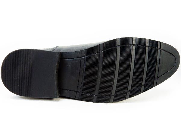PARASHOE 本革 内羽根ストレートチップ シークレットヒールアップ