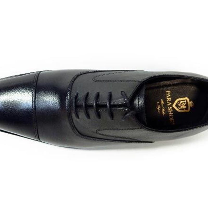 PARASHOE 本革 内羽根ストレートチップ（キャップトゥ）ビジネス