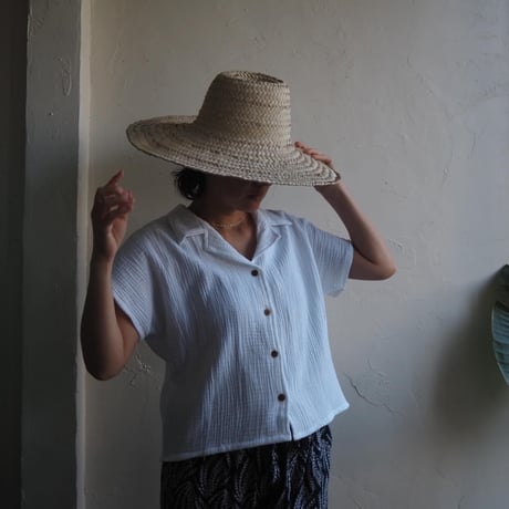 gaze cotton short sleeve shirt