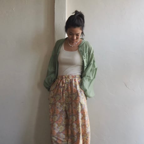 floral relax pants