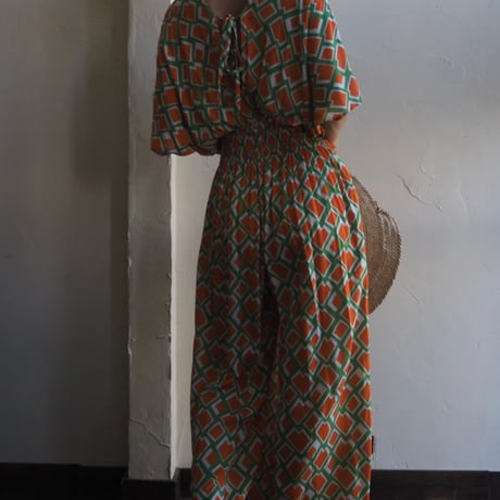 Smocked waist rompers