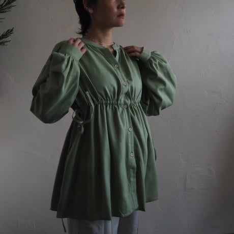waist ribbon shirt