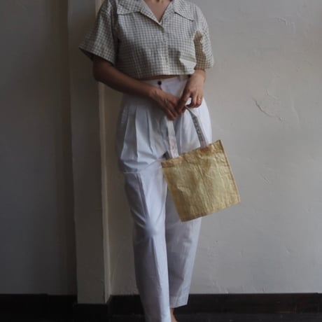 plaid bolero blouse
