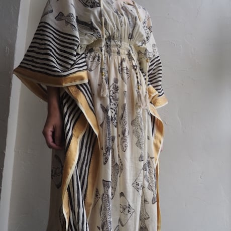 cotton caftan dress