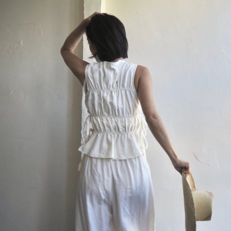 gathered peplum set up