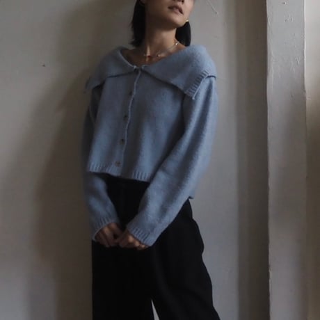 big collar cardigan