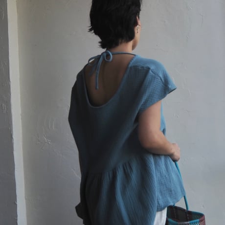 gaze cotton 3way blouse