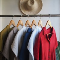 gaze cotton short sleeve shirt