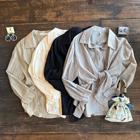 front cross 3way shirt
