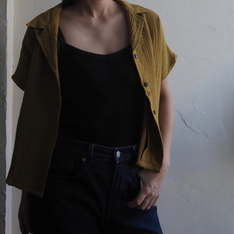 gaze cotton short sleeve shirt