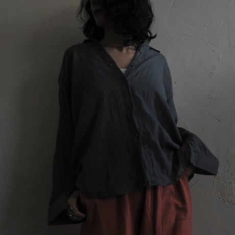 gaze cotton shirt - cold colors -