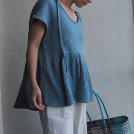 gaze cotton 3way blouse