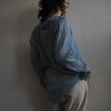 gaze cotton shirt - cold colors -
