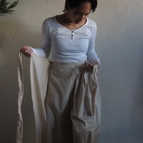 ribbon wrap pants