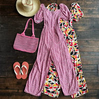 puff sleeve away rompers
