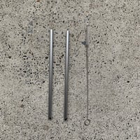 2 straw + 1 brush