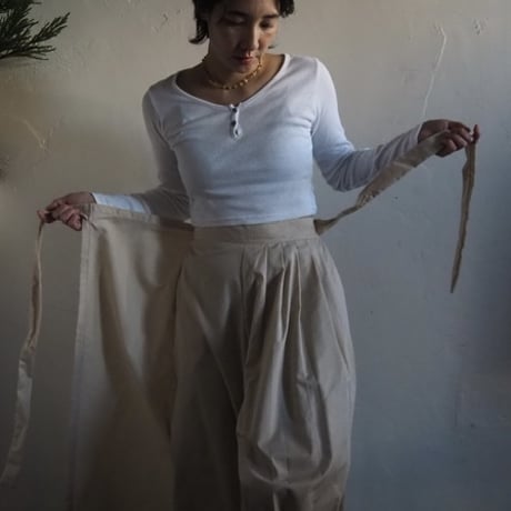 ribbon wrap pants